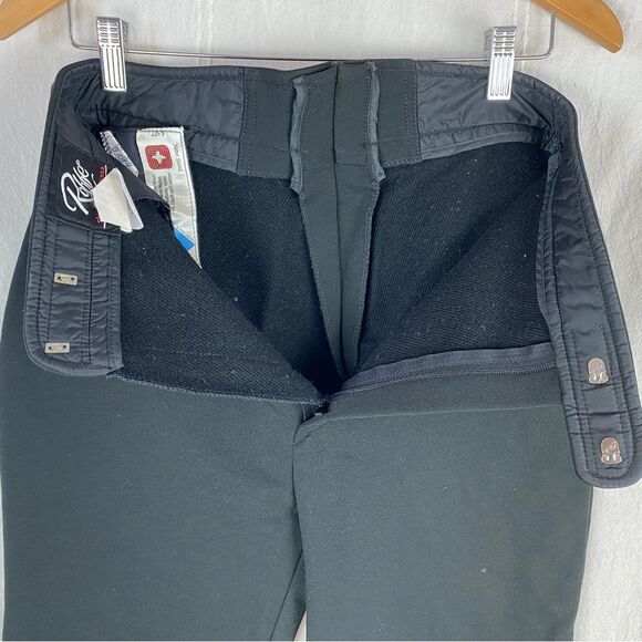Roffe Vintage Ski Pants Black Stirrup Solo ITB Women's size 14 - Picture 13 of 13